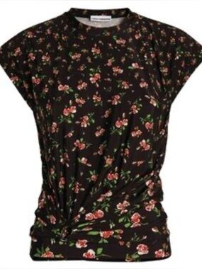 Paco Rabanne Floral Twist Top | size 38 | EUC